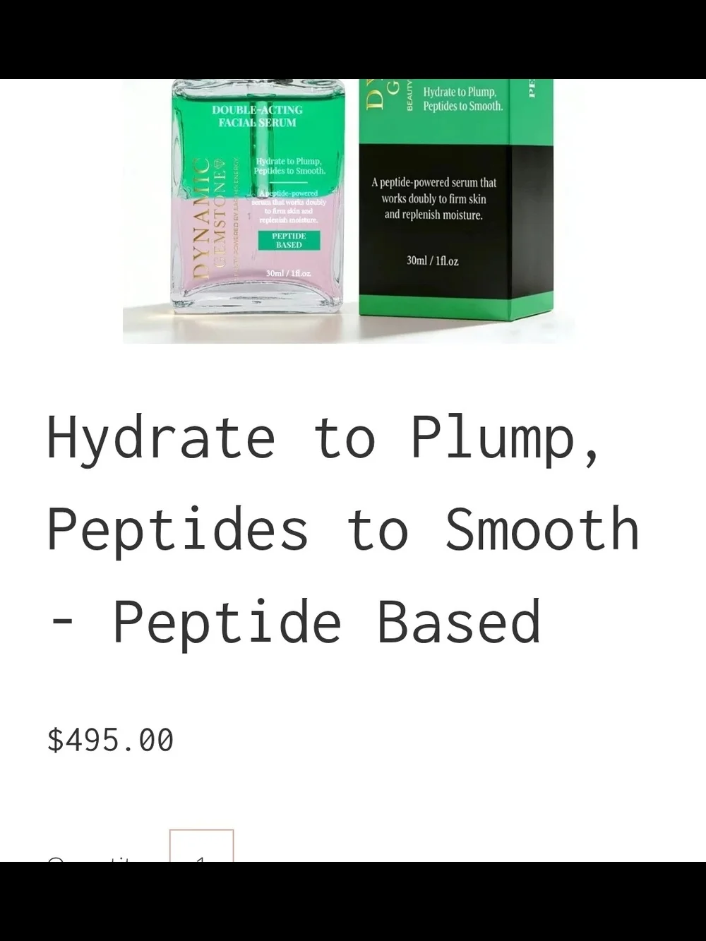 Dynamic Gemstone Peptide Facial Serum — BRAND NEW- *RETAILS FOR $495*